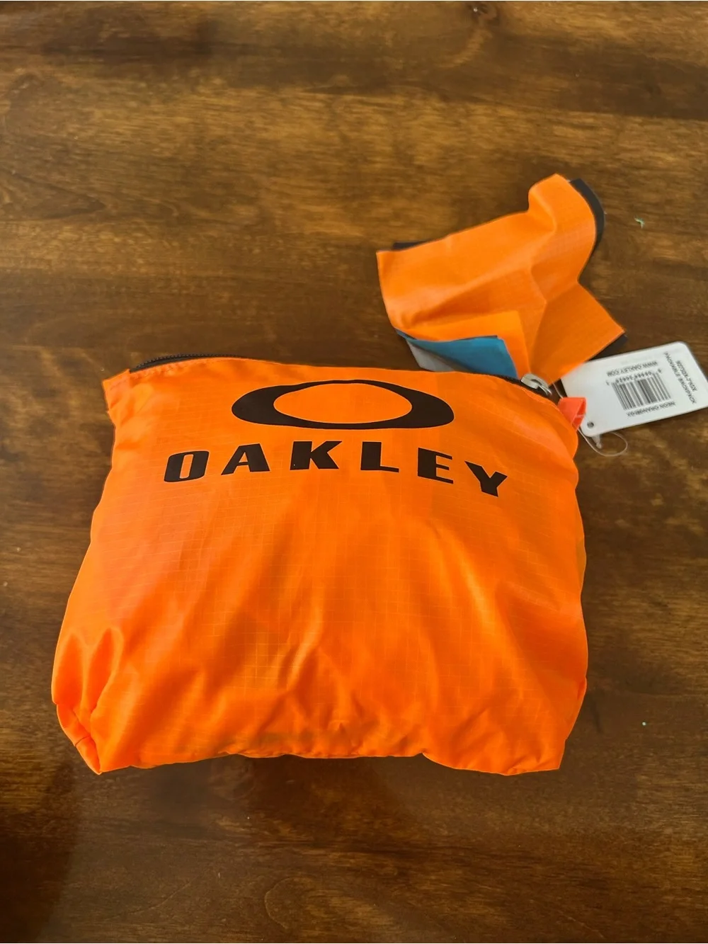 Oakley Men's Bright Orange Packable Backpack with Front Zip Pocket